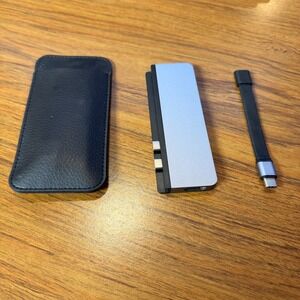 HyperDrive Duo 7-in-2 USB-C Hub Adapter for MacBook Pro Air Thunderbolt 3 Silver